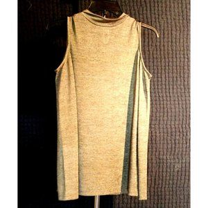 Adrianna Papell Long Sleeve Cold Shoulder Pullover Shirt Size S